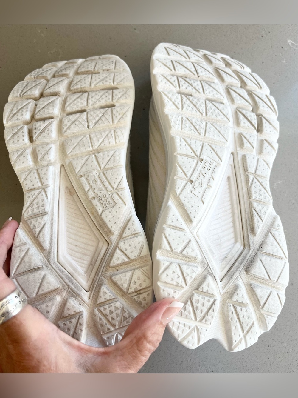 HOKA ONE ONE Mach 5 White White Women's Running Shoes Size 8 B Athletic Sneaker - Picture 11 of 12